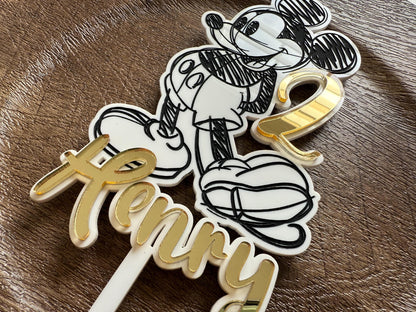 Mickey Mouse Acrylic Cake Topper