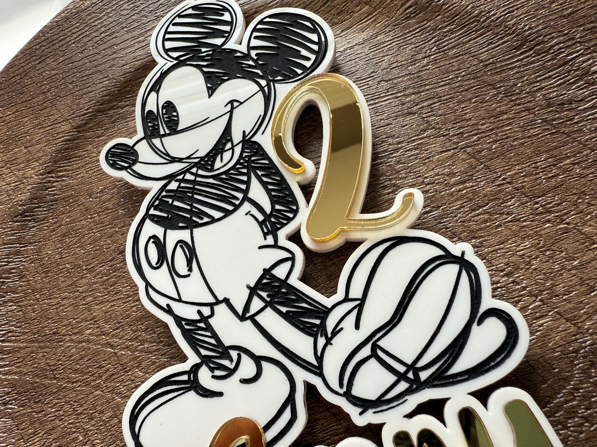 Mickey Mouse Acrylic Cake Topper