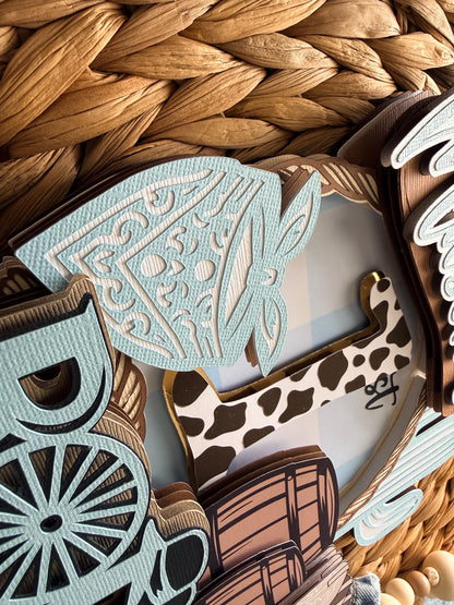 1st Rodeo Cake Topper First Rodeo 1st Birthday Cowbow Western Party