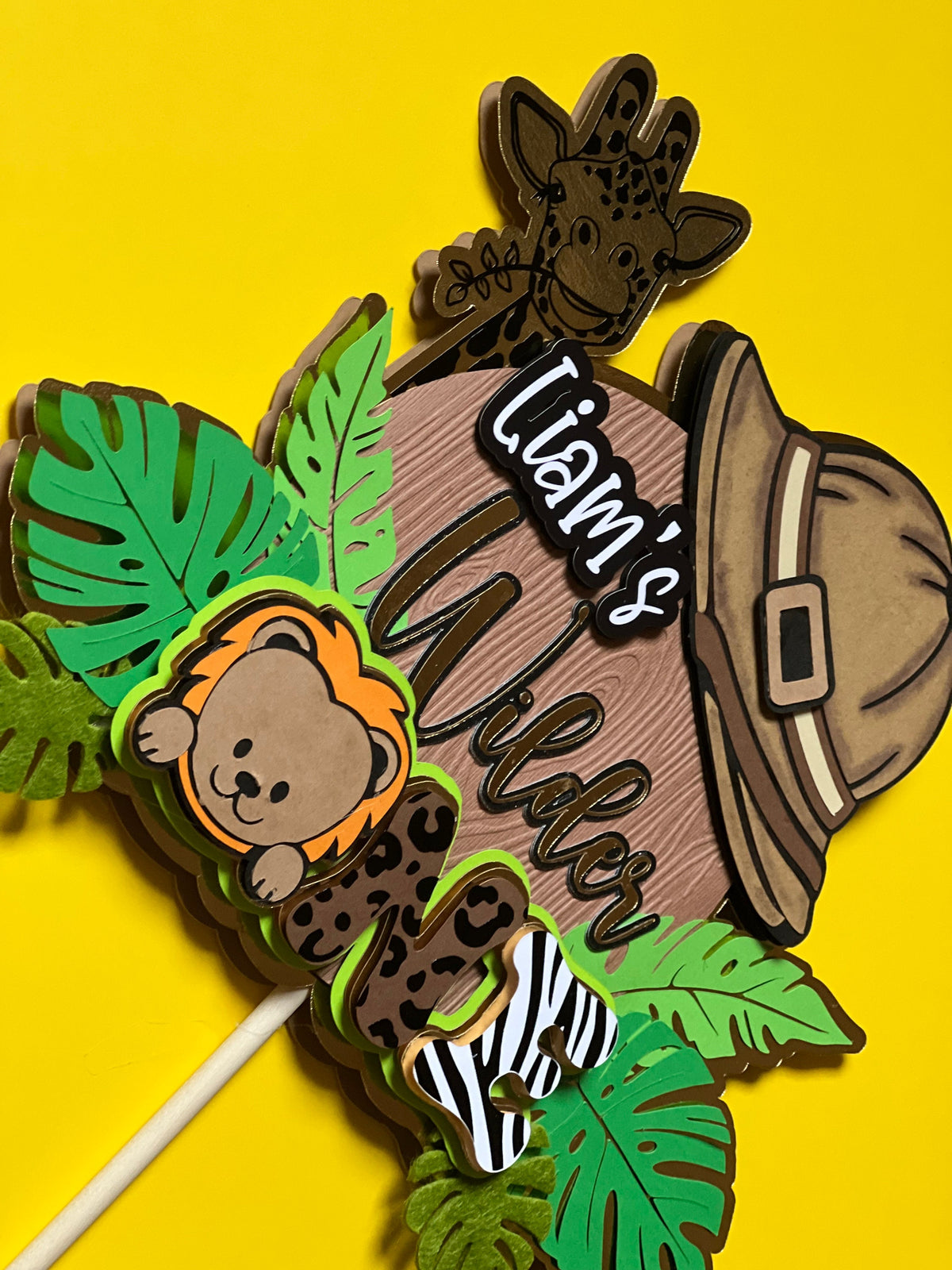 Wild ONE Safari Cake Topper