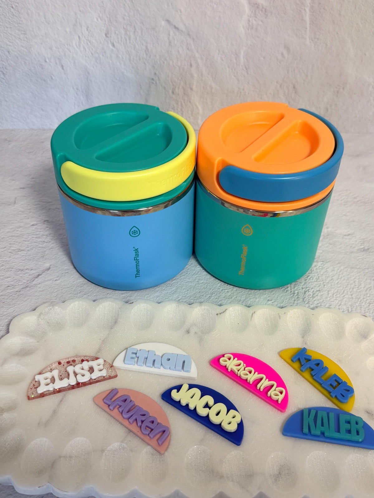 Personalized thermos tags Thermoflask thermos