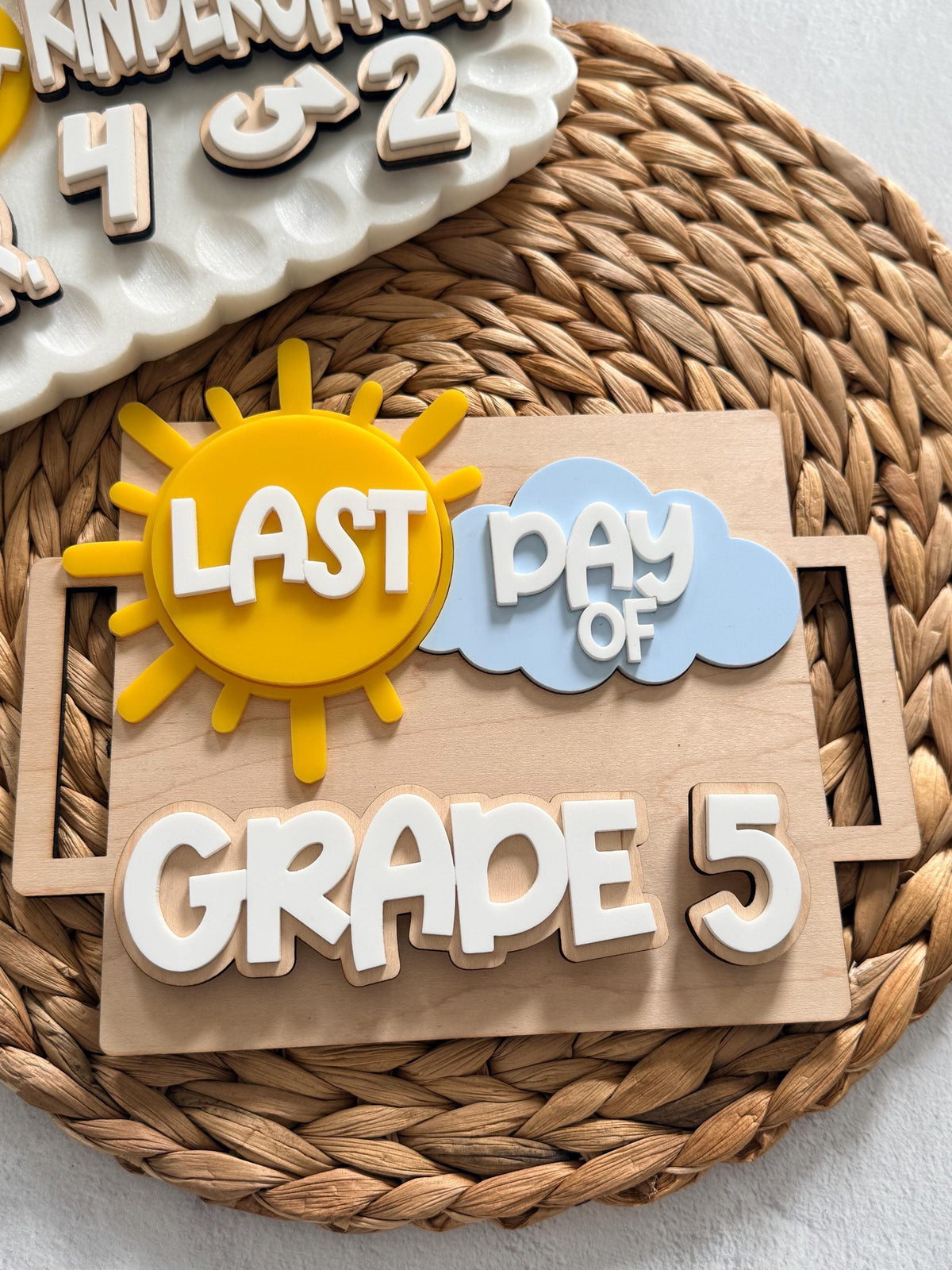 Interachangeable Back to School Sign First day Last day School sign