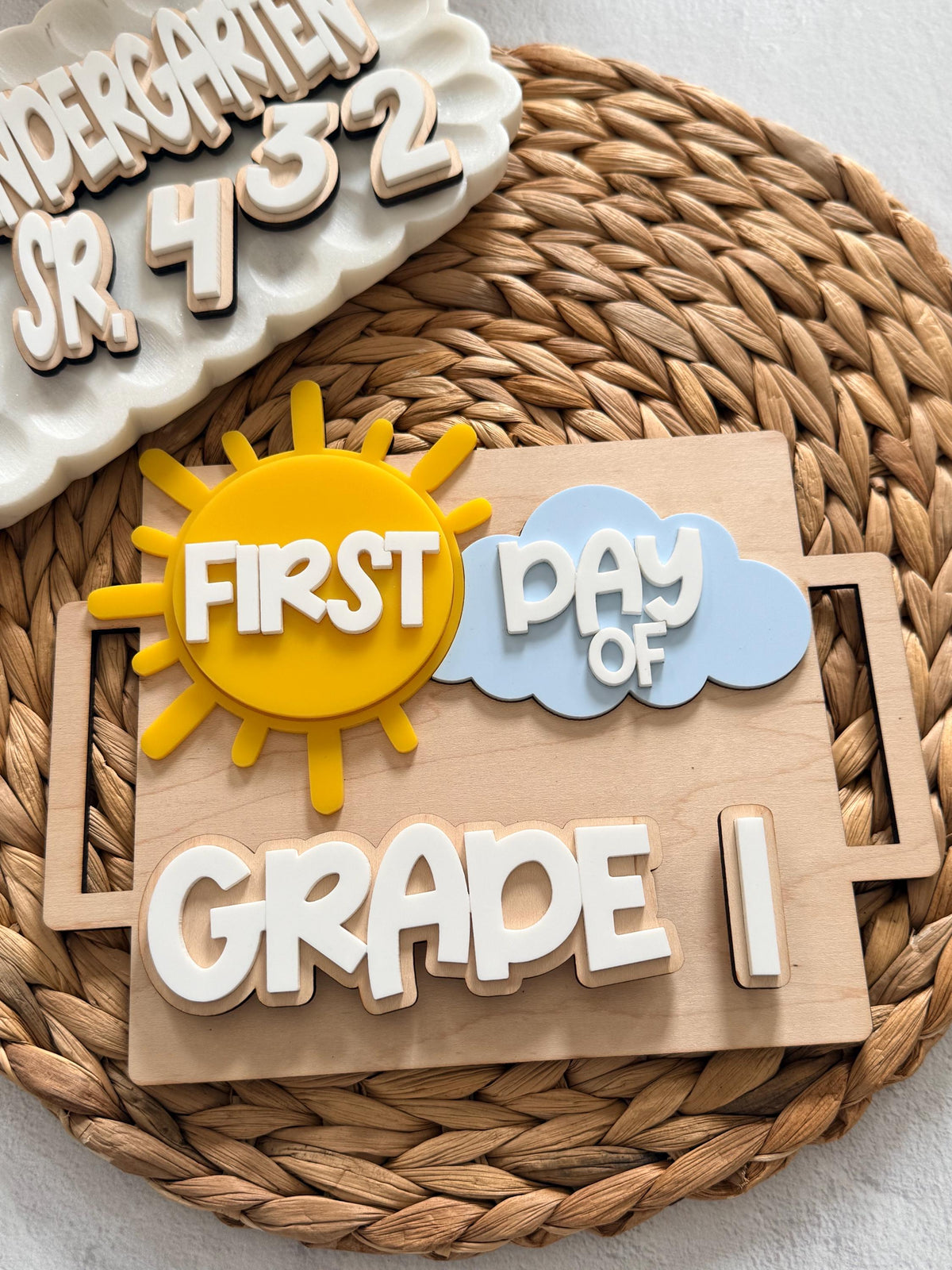 Interachangeable Back to School Sign First day Last day School sign