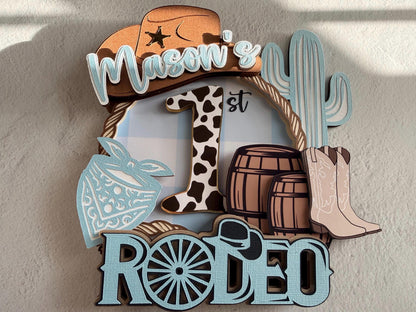 1st Rodeo Cake Topper First Rodeo 1st Birthday Cowbow Western Party