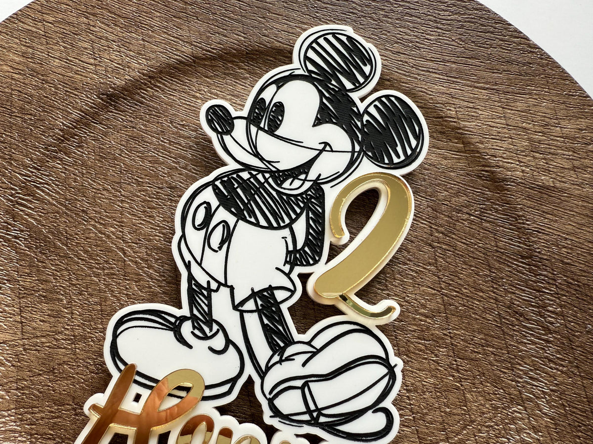 Mickey Mouse Acrylic Cake Topper