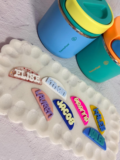 Personalized thermos tags Thermoflask thermos