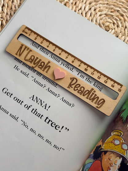 Personalized Reading Aid Ruler for Kids  Reading Tracker Helper Tool | Pre-K & Kindergarten Book Marker Learn to Read Tool Reading Help