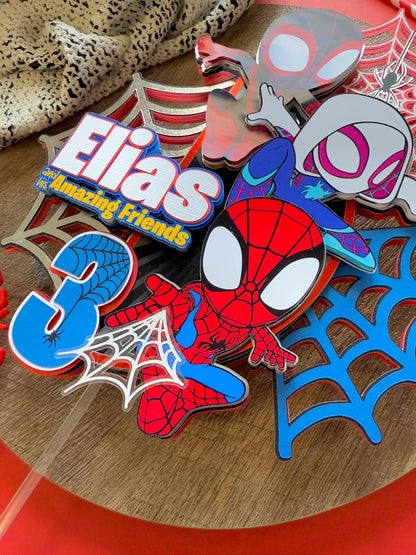 Spider-Man Personalized Cake Topper