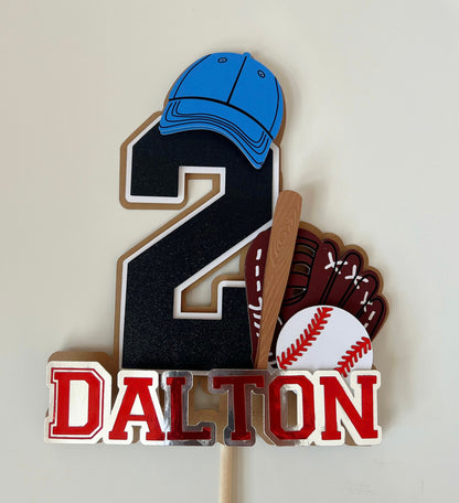 Baseball Cake Topper Sports Birthday Party Decor All Star Birthday Cake Topper Baseball Theme Party