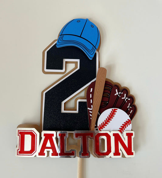 Baseball Cake Topper Sports Birthday Party Decor All Star Birthday Cake Topper Baseball Theme Party
