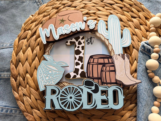 1st Rodeo Cake Topper First Rodeo 1st Birthday Cowbow Western Party