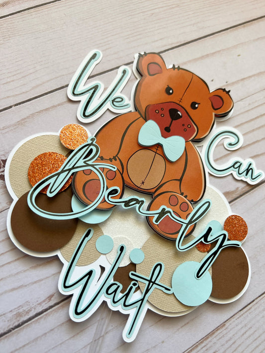 Adorable Bearly Wait Cake Topper for Your Special Occasion