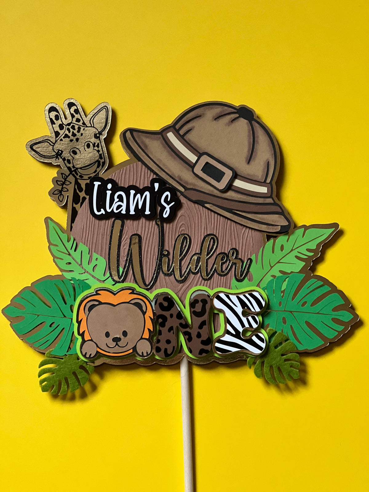 Wild ONE Safari Cake Topper