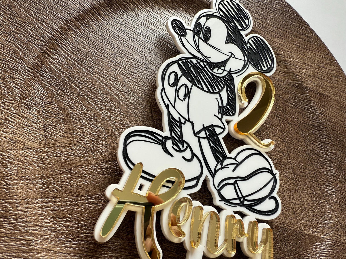 Mickey Mouse Acrylic Cake Topper