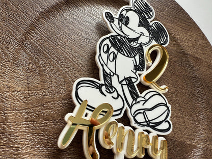 Mickey Mouse Acrylic Cake Topper