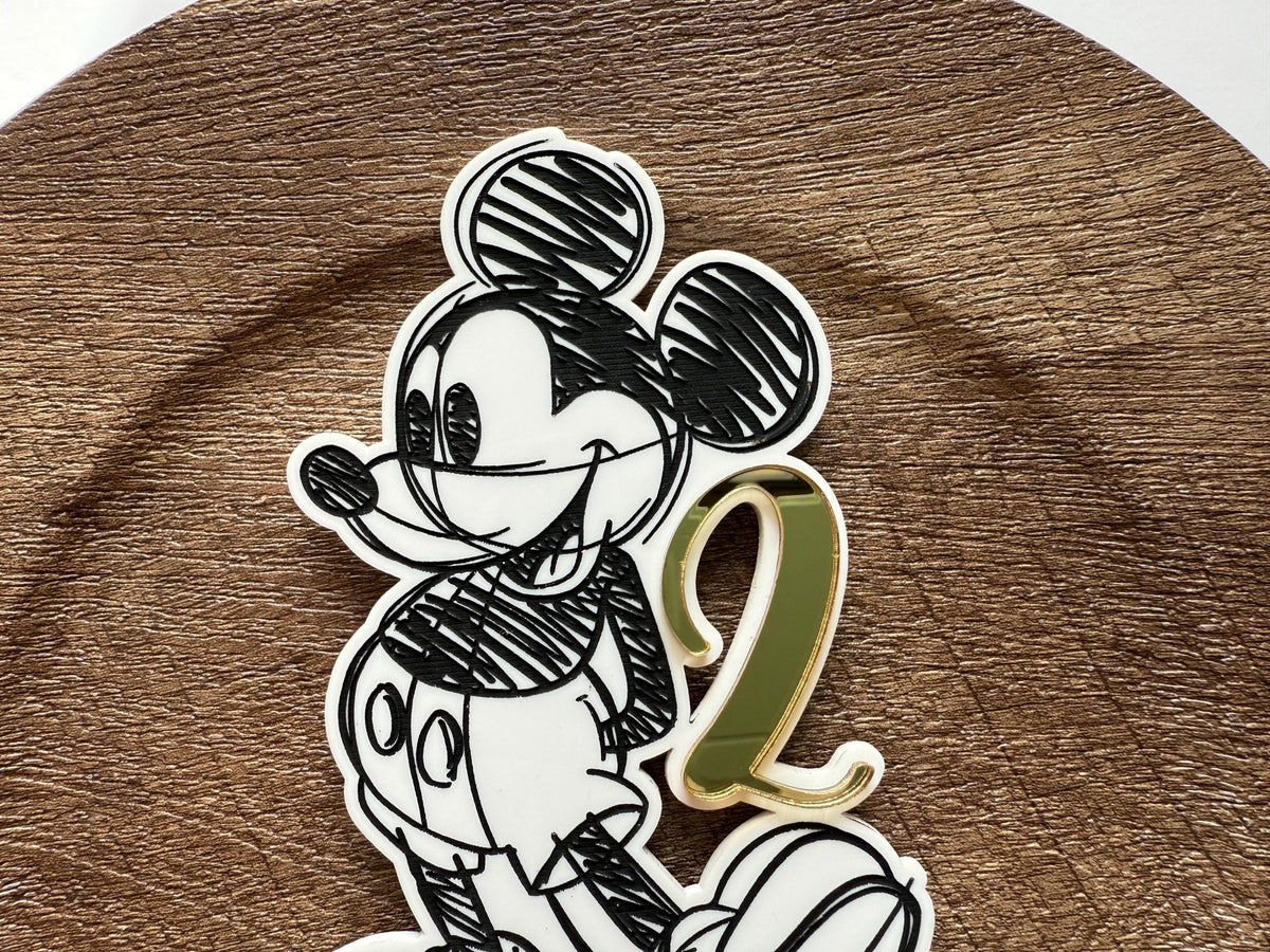 Mickey Mouse Acrylic Cake Topper