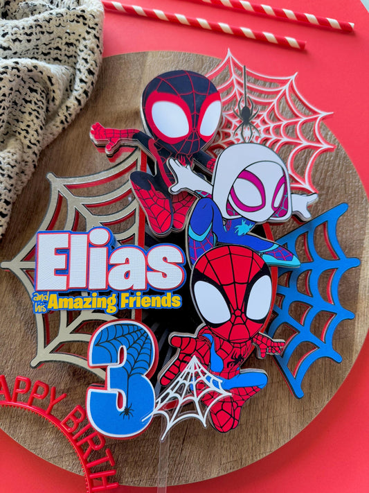 Spider-Man Personalized Cake Topper
