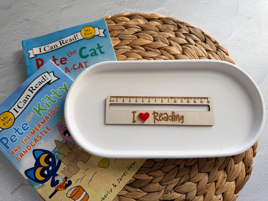 Personalized Reading Aid Ruler for Kids  Reading Tracker Helper Tool | Pre-K & Kindergarten Book Marker Learn to Read Tool Reading Help