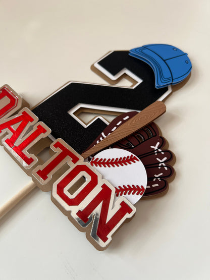 Baseball Cake Topper Sports Birthday Party Decor All Star Birthday Cake Topper Baseball Theme Party