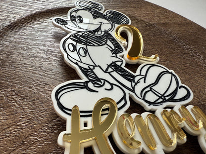 Mickey Mouse Acrylic Cake Topper