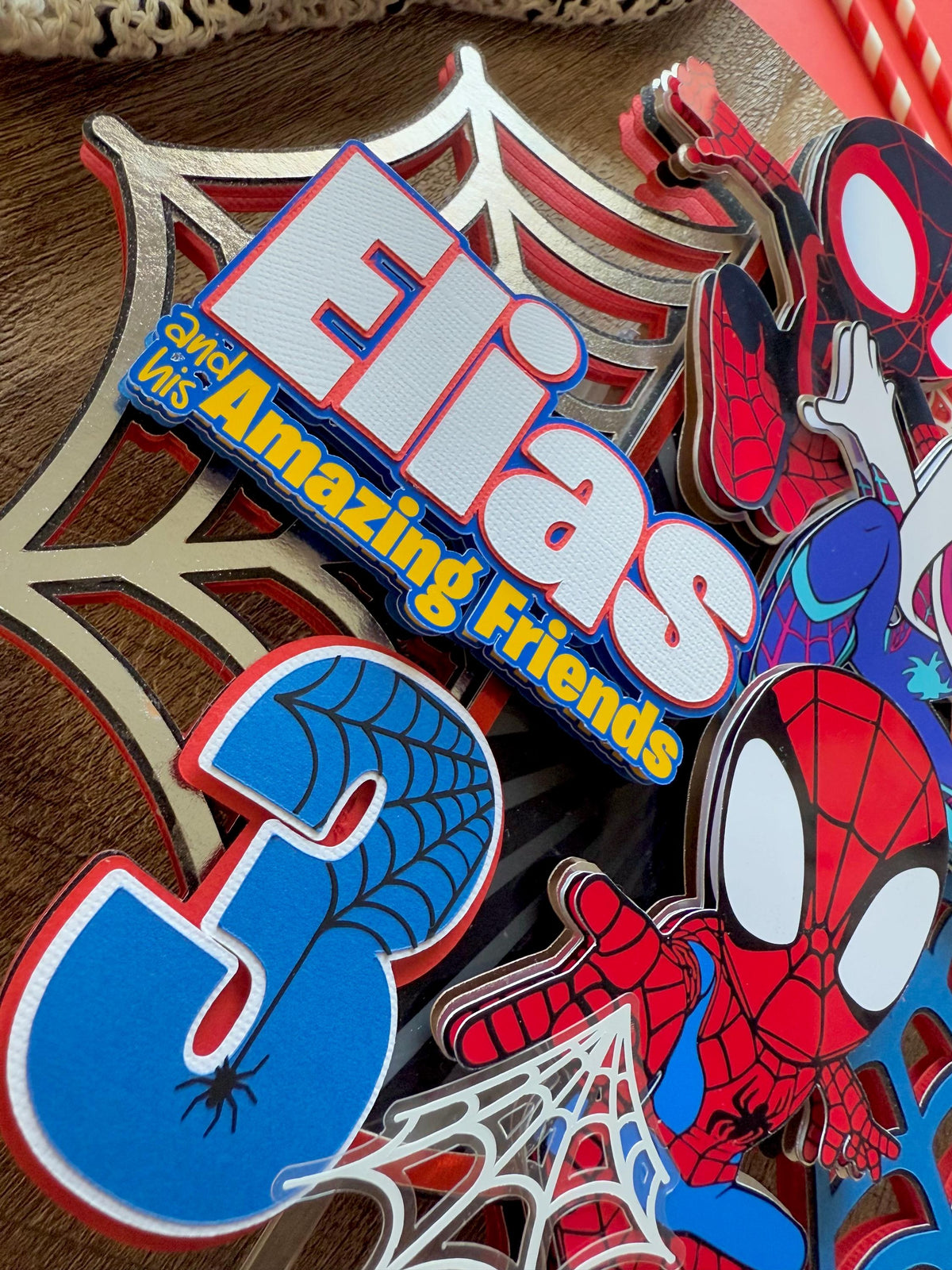 Spider-Man Personalized Cake Topper